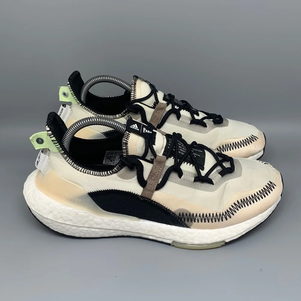 Adidas Ultraboost 21 x Parley Grey Brown Running Shoes Men's Sz 8 Women's Sz 9‎
